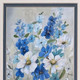 Set Of Two Blue Garden Gold Framed Wall Art