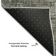 10' X 14' Coffee And Gray Medallion Distressed Washable Area Rug With UV Protection