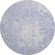 8' Lavender And Ivory Abstract Washable Round Rug With UV Protection