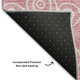 3' X 5' Pink And Ivory Polka Dot Washable Area Rug With UV Protection