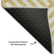 9' X 12' Gold And Ivory Geometric Washable Area Rug With UV Protection