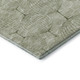 9' X 12' Artichoke Green And Ivory Geometric Washable Area Rug With UV Protection
