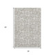 3' X 5' Beige And Brown Geometric Washable Area Rug With UV Protection