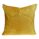 20" Yellow Cotton Blend Throw Pillow