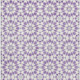 8' X 10' Lavender And Ivory Geometric Washable Area Rug With UV Protection