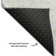 9' X 12' Gray Charcoal And Silver Geometric Washable Area Rug With UV Protection