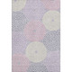 8' X 10' Lavender Gray And Blush Geometric Washable Area Rug With UV Protection