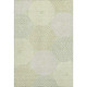 9' X 12' Mint Green Gray And Olive Green Geometric Washable Area Rug With UV Protection