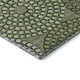 9' X 12' Olive Green Beige And Ivory Geometric Washable Area Rug With UV Protection