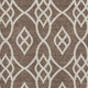 3' X 5' Chocolate And Beige Trellis Washable Area Rug With UV Protection