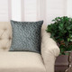 20" Charcoal Cotton Blend Throw Pillow