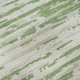 9' X 12' Green And Ivory Striped Washable Area Rug With UV Protection