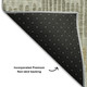 10' X 14' Beige Gold And Gray Striped Washable Area Rug With UV Protection