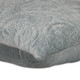 20" Gray Cotton Blend Throw Pillow