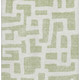 5' X 8' Artichoke Green And Ivory Abstract Geometric Washable Area Rug With UV Protection