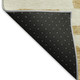 8' X 10' Gold And Ivory Abstract Geometric Washable Area Rug With UV Protection