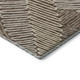 3' X 5' Chocolate And Taupe Floral Washable Area Rug With UV Protection