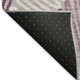 3' X 5' Lavender Ivory And Beige Floral Washable Area Rug With UV Protection