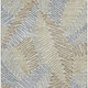 3' X 5' Taupe Blue And Beige Floral Washable Area Rug With UV Protection