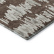10' X 14' Brown And Beige Striped Washable Area Rug With UV Protection