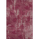 3' X 5' Burgundy And Ivory Geometric Washable Area Rug With UV Protection