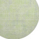 8' Lime Green And Gray Geometric Washable Round Rug With UV Protection