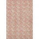 8' X 10' Salmon And Beige Abstract Geometric Washable Area Rug With UV Protection