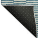 5' X 8' Teal And Beige Abstract Geometric Washable Area Rug With UV Protection