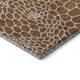 10' X 14' Rust And Ivory Geometric Washable Area Rug With UV Protection