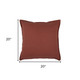 20" Paprika Cotton Throw Pillow