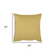 20" Tan Cotton Throw Pillow