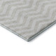 5' X 8' Ivory And Beige Chevron Washable Area Rug With UV Protection