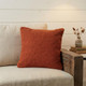 20" Orange Cotton Throw Pillow