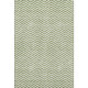 10' X 14' Green And Ivory Chevron Washable Area Rug With UV Protection