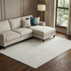 8' X 10' Ivory And Beige Chevron Washable Area Rug With UV Protection