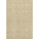 5' X 8' Gold And Ivory Geometric Washable Area Rug With UV Protection