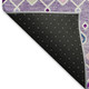 3' X 5' Lavender Ivory And Blue Southwestern Washable Area Rug With UV Protection