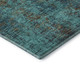 9' X 12' Teal And Brown Abstract Washable Area Rug With UV Protection