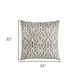 22" Light Gray Cotton Throw Pillow