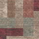 5' X 8' Coffee And Merlot Geometric Washable Area Rug With UV Protection
