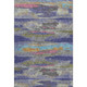 3' X 5' Lavender Pink And Orange Abstract Washable Area Rug With UV Protection