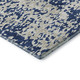 10' X 14' Navy Blue And Ivory Abstract Washable Area Rug With UV Protection