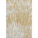 10' X 14' Gold And Ivory Abstract Washable Area Rug With UV Protection