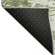 3' X 5' Artichoke Green And Ivory Abstract Washable Area Rug With UV Protection