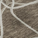 5' X 8' Brown And Ivory Geometric Washable Area Rug With UV Protection