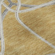 9' X 12' Gold Ivory And Gray Geometric Washable Area Rug With UV Protection