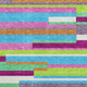 5' X 8' Lavender Orange And Lime Green Striped Washable Area Rug With UV Protection
