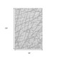 8' X 10' Silver And Gray Abstract Washable Area Rug With UV Protection