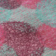 3' X 5' Pink Teal And Burgundy Abstract Washable Area Rug With UV Protection