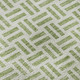 5' X 8' Artichoke Green And Ivory Geometric Washable Area Rug With UV Protection